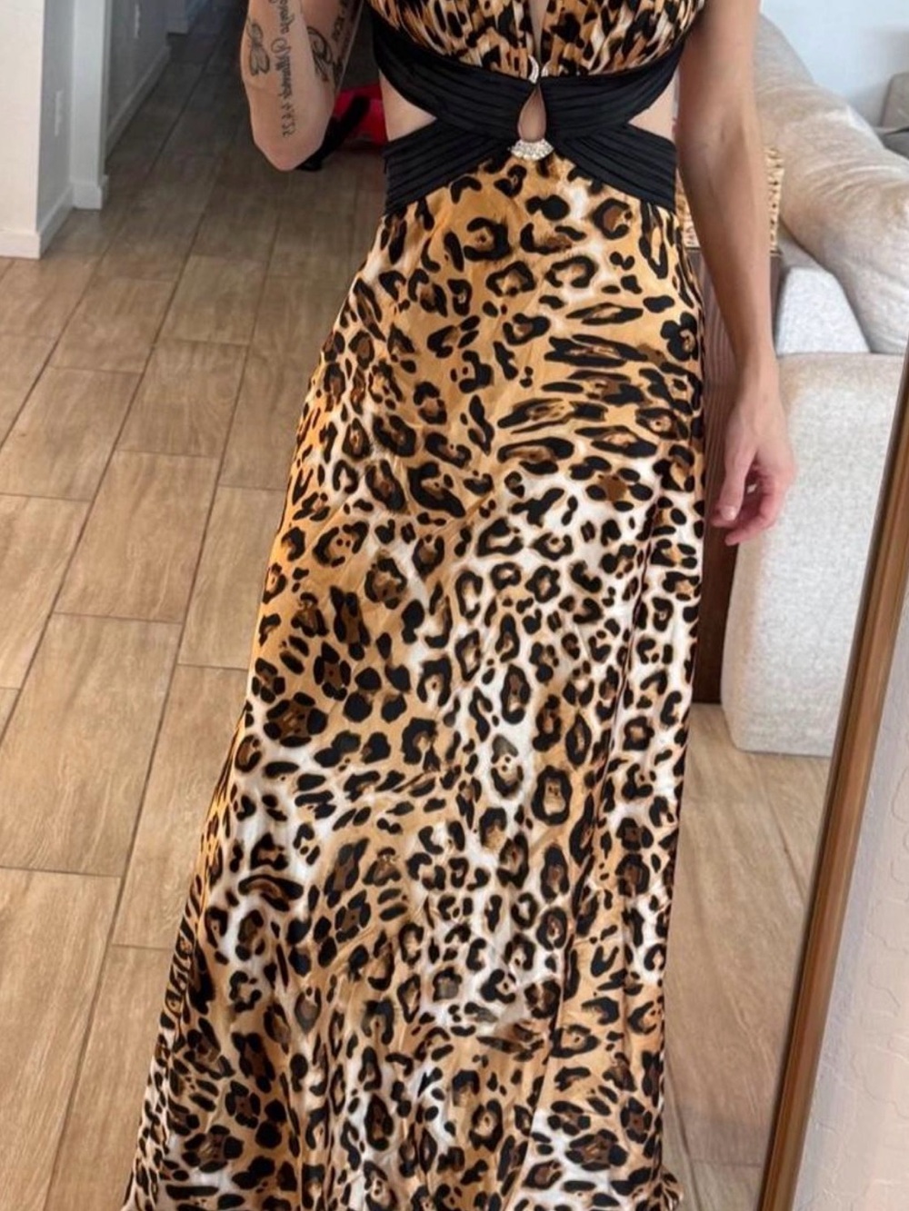 Vintage Cache Animal Print Formal Dress - Picture 2 of 4